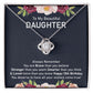 13th Birthday Necklace Gift for Daughter With Message Card