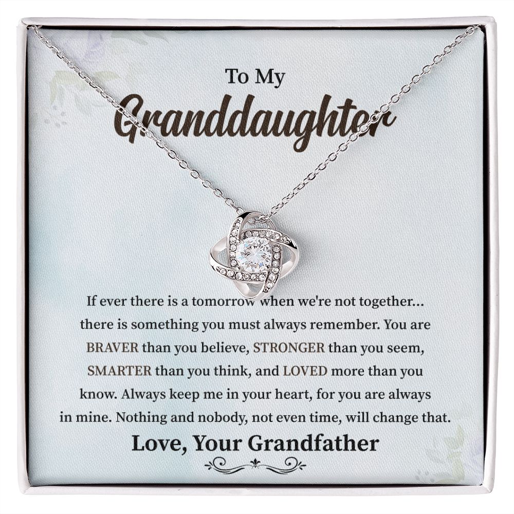 To My Granddaughter If Ever There Is A Tomorrow When We're Not Together Love, Your Grandfather