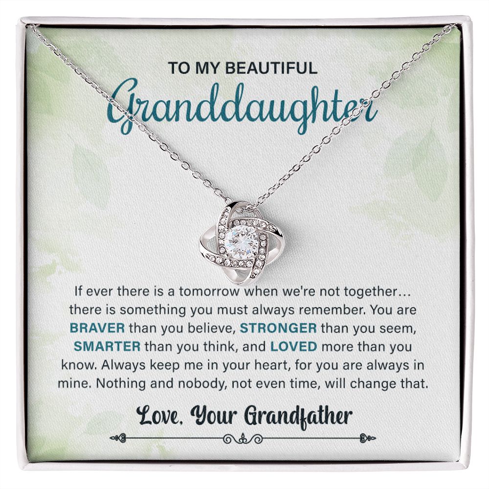 To My Beautiful Granddaughter Always Keep Me In Your Heart