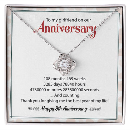 To My Girlfriend On Our Happy 9th Anniversary Thank You For Giving Me The Best Year Of My Life