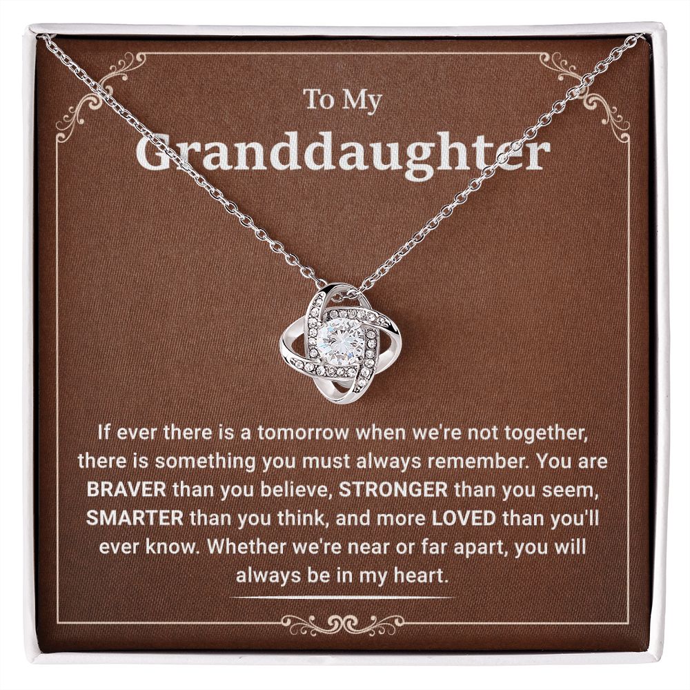 To My Granddaughter If Ever There Is A Tomorrow When We're Not Together You Will Always Be In My Heart