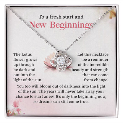 To a fresh start and new beginnings