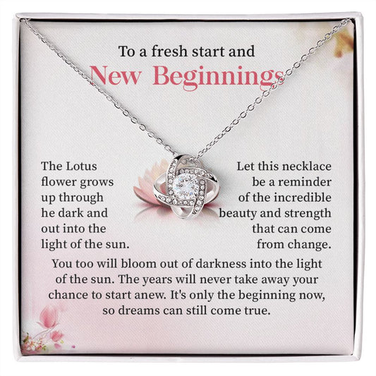 To a fresh start and new beginnings