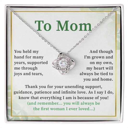 To Mom As I Say I Do Know That Everything I Am Is Because Of You