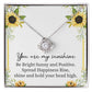 Sunshine Necklace Gift with Positive Message Card