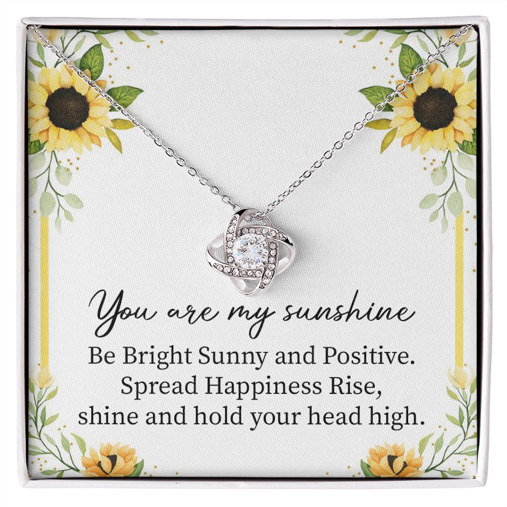Sunshine Necklace Gift with Positive Message Card