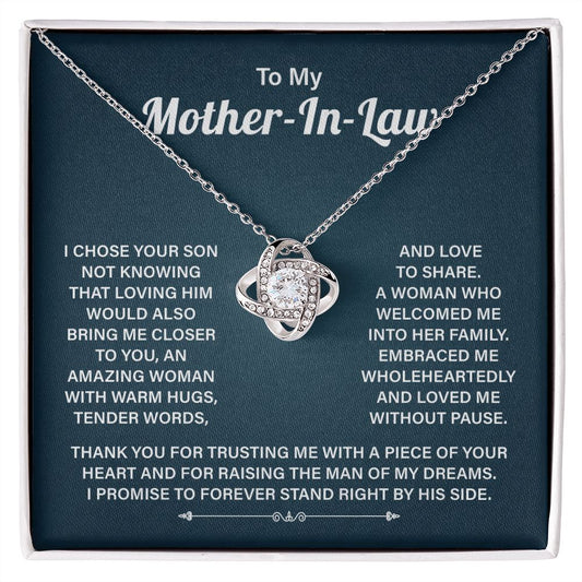 TO My Mother-In-law I Promise To Forever Stand Right By This His Side