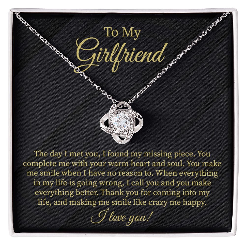 To My Girlfriend Making Me Smile Like Crazy Me Happy, I Love You
