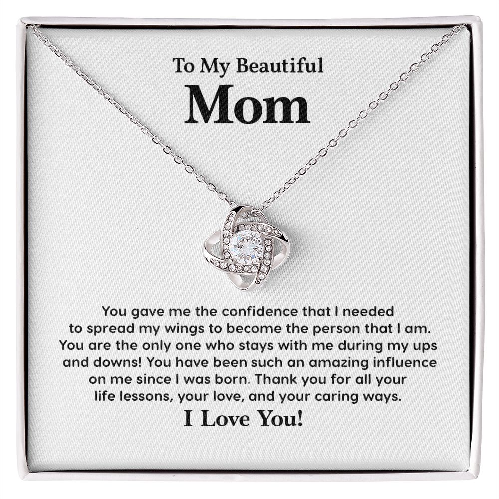 To My Beautiful Mom Thank You For All Your Life Lessons, Your love, And Your Caring Ways