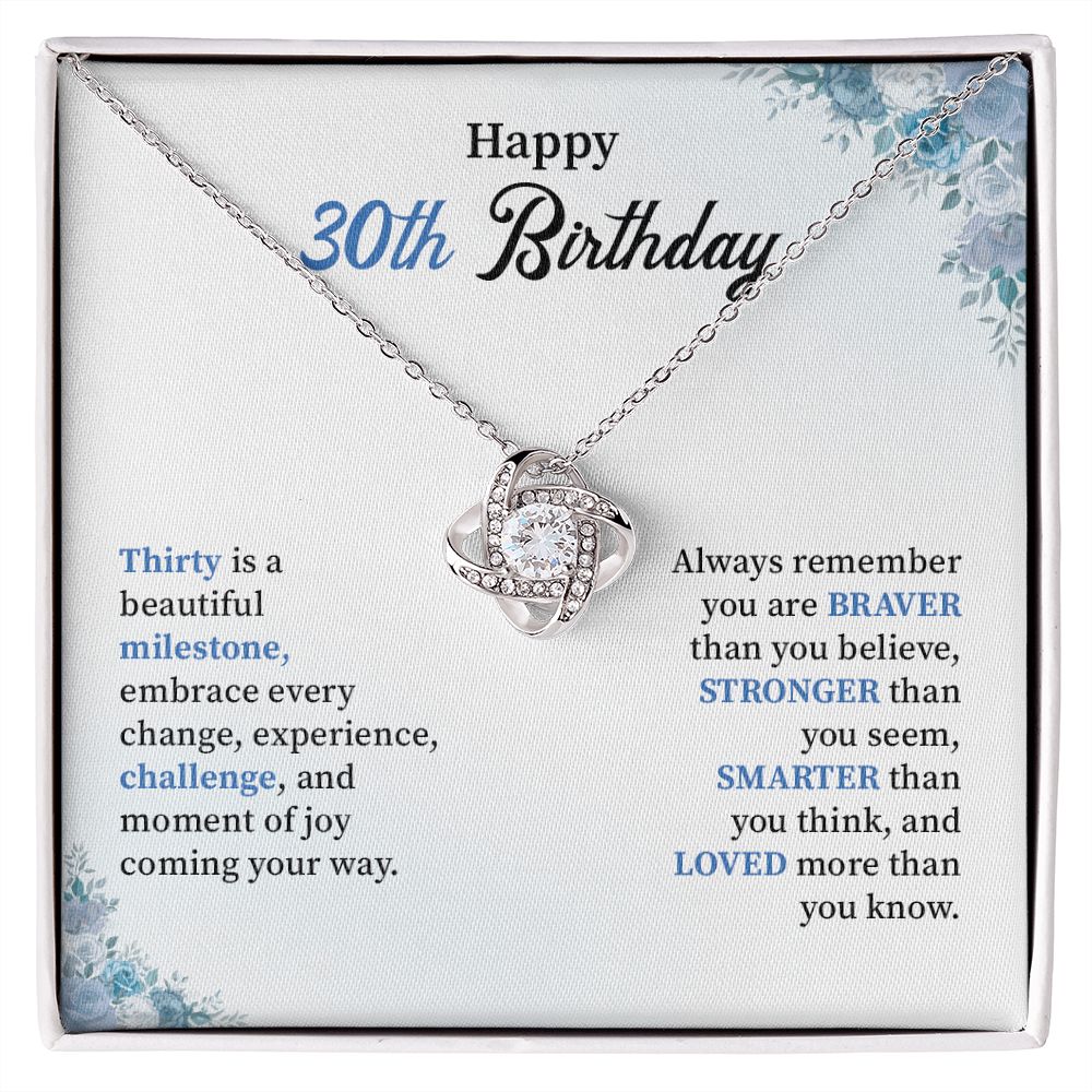 Happy 30th birthday necklace