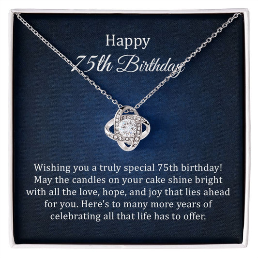 Happy 75th Birthday May The Candles On Your Cake Shine Bright With In The Love