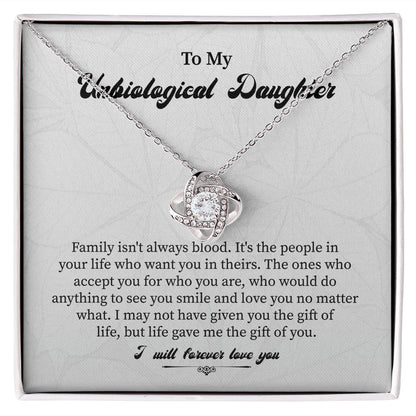 To My Unbiogical Daughter Life Gave Me The Gift Of You I Will  Forever Love You