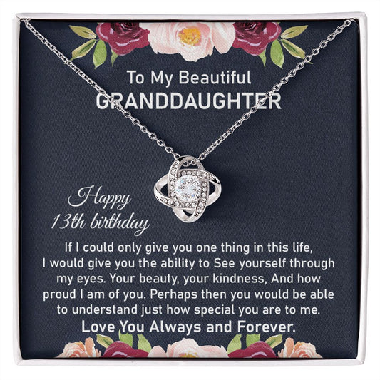 Radiant Journey into Teenhood: 13th Birthday Necklace for a Cherished Granddaughter