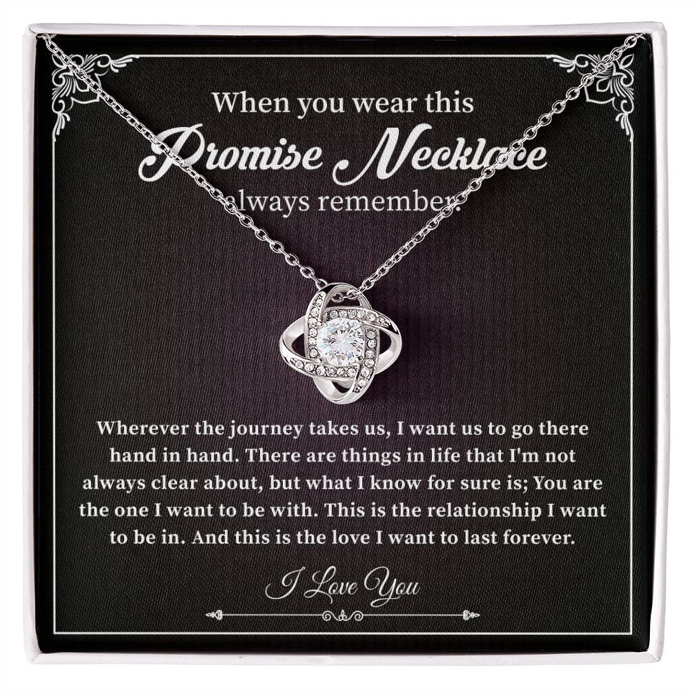 When You Wear This Promise Necklace From Boyfriend / Husband