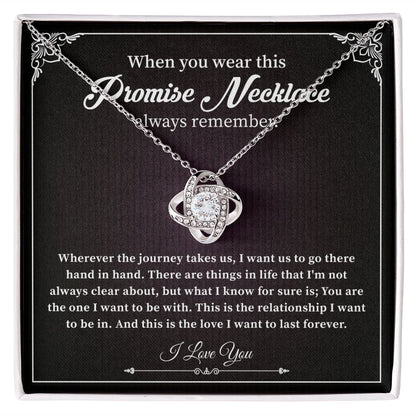 When You Wear This Promise Necklace From Boyfriend / Husband