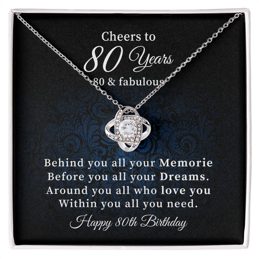 Cheers to 80 Years! Surrounded by Love and Everything You Need. Happy Birthday