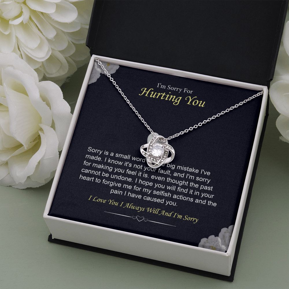 I'm Sorry Necklace Gift for Her Forgiveness With Message Card