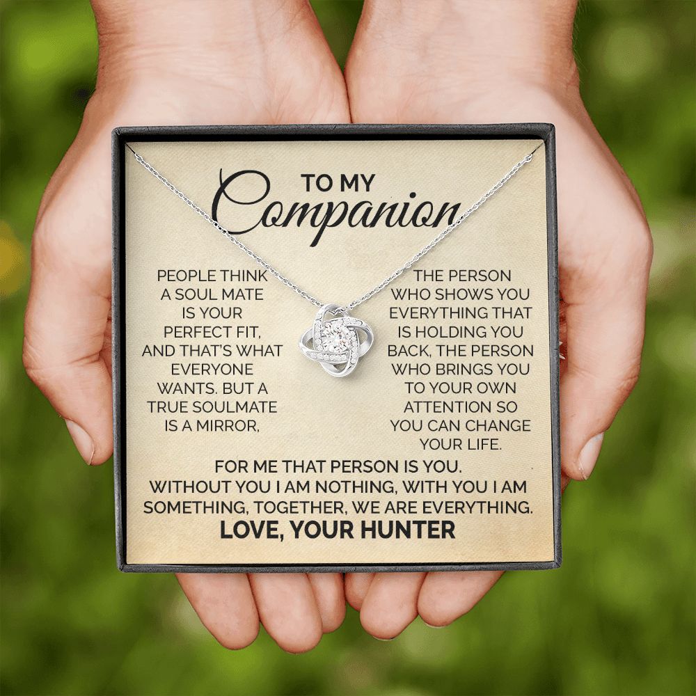 Necklace Gift For Companion from Hunter With Message Card