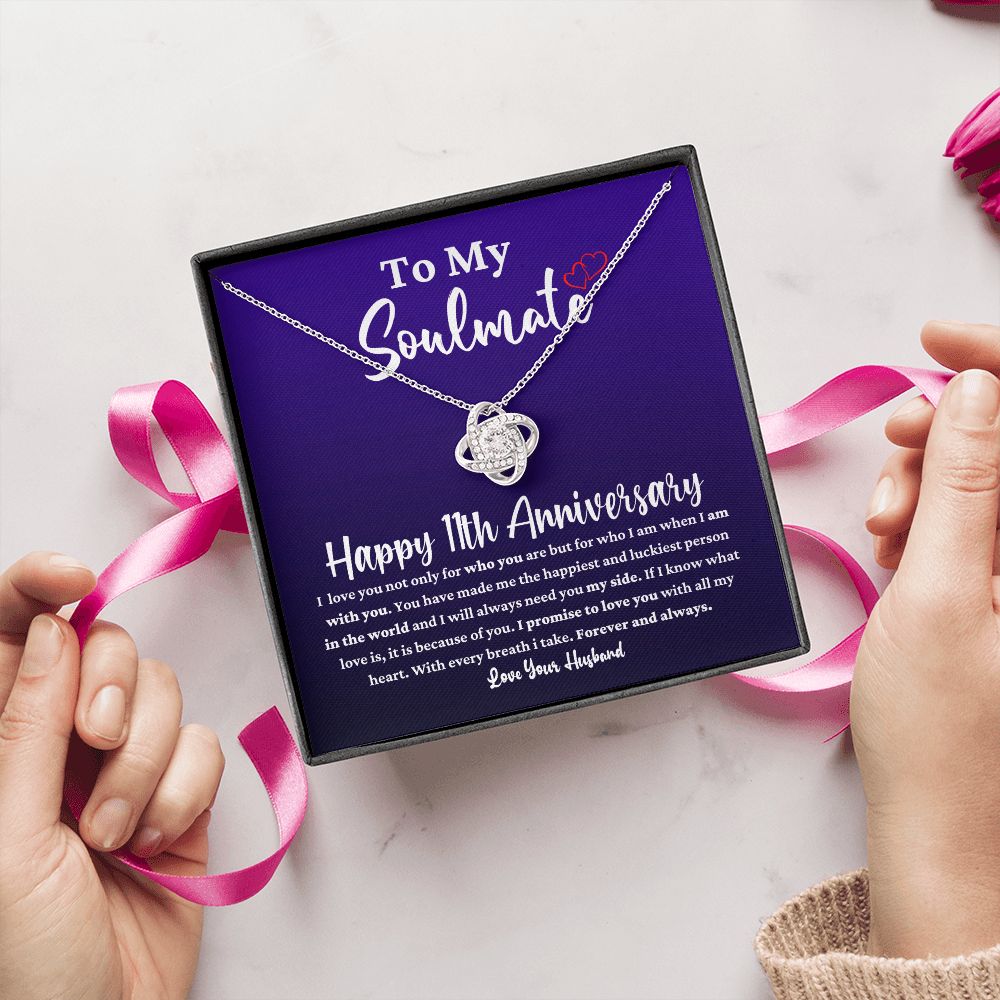 11th Anniversary Necklace for Soulmate