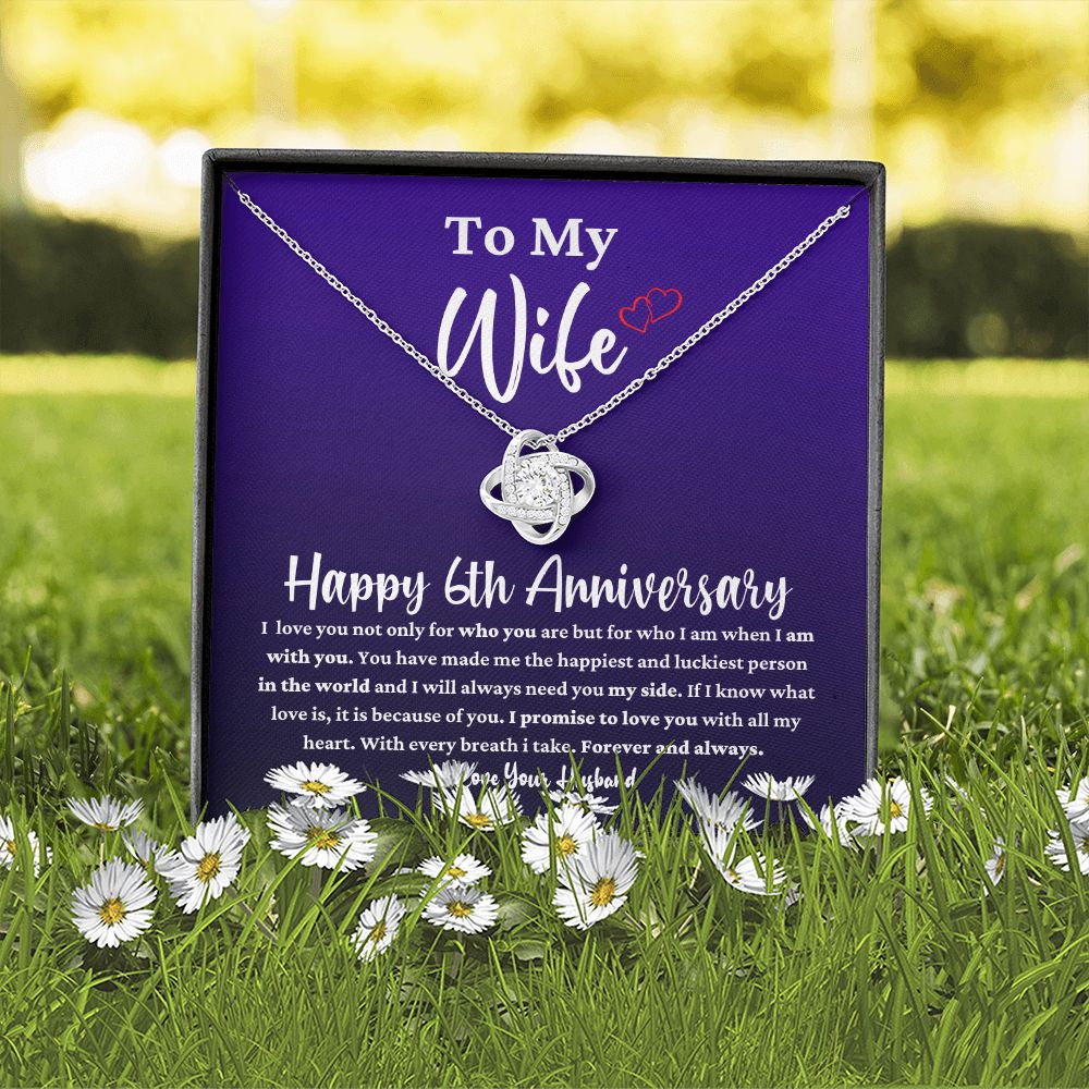6th Anniversary Necklace for Wife from Husband