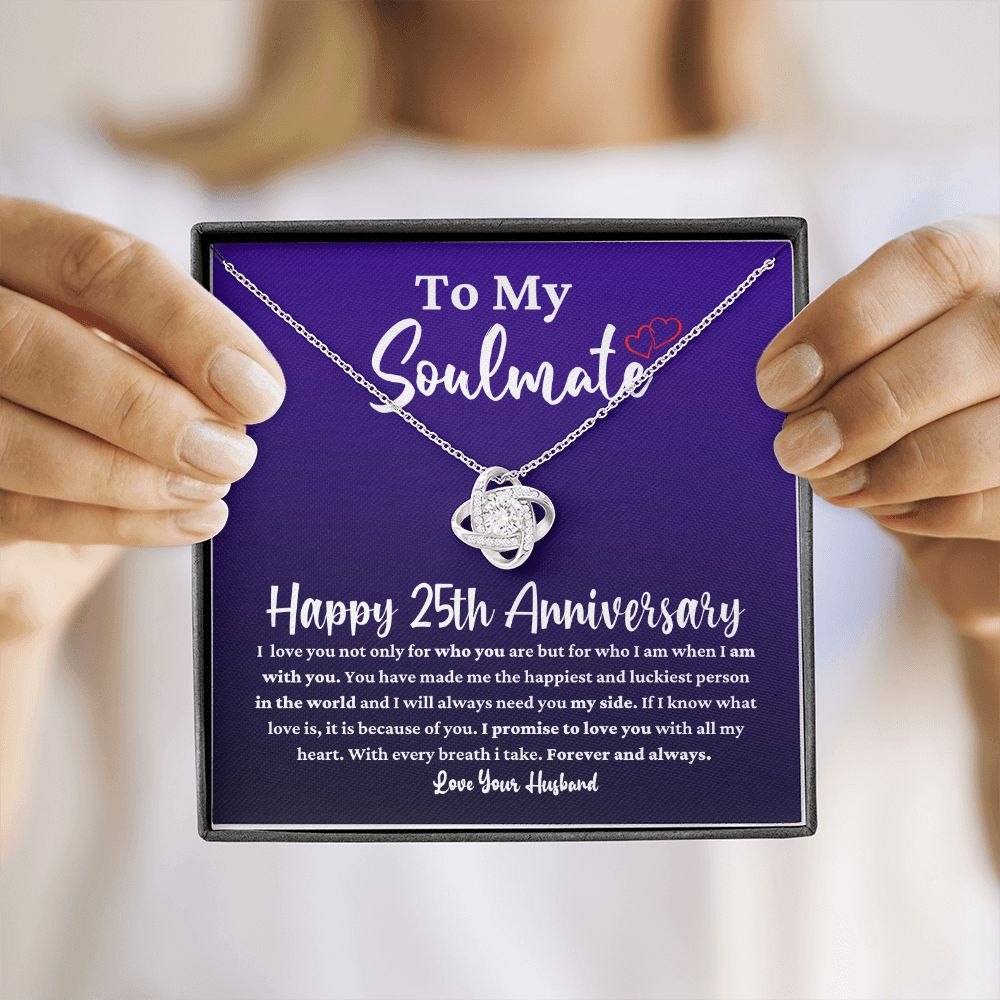25 Year Anniversary Necklace for Soulmate