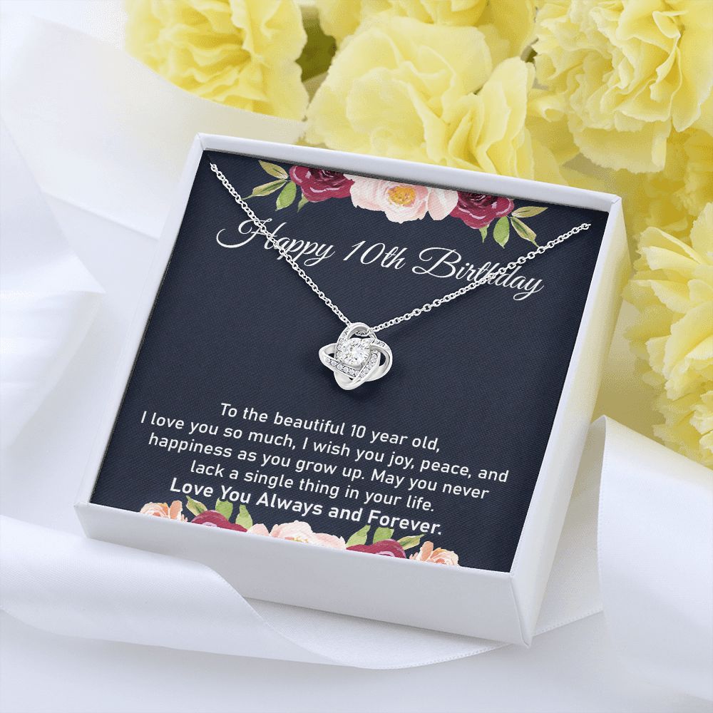 10th Birthday Gift Necklace for Little Girl