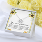 You Are My Sunshine Necklace with Sunflower Message