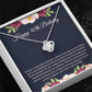 40th Birthday Necklace with Floral Gift Insert