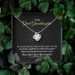 To My Great Granddaughter Love From Your Great Grandmother, Love knot Necklace Gift With Heartfelt Message Card