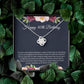 40th Birthday Necklace with Floral Gift Insert