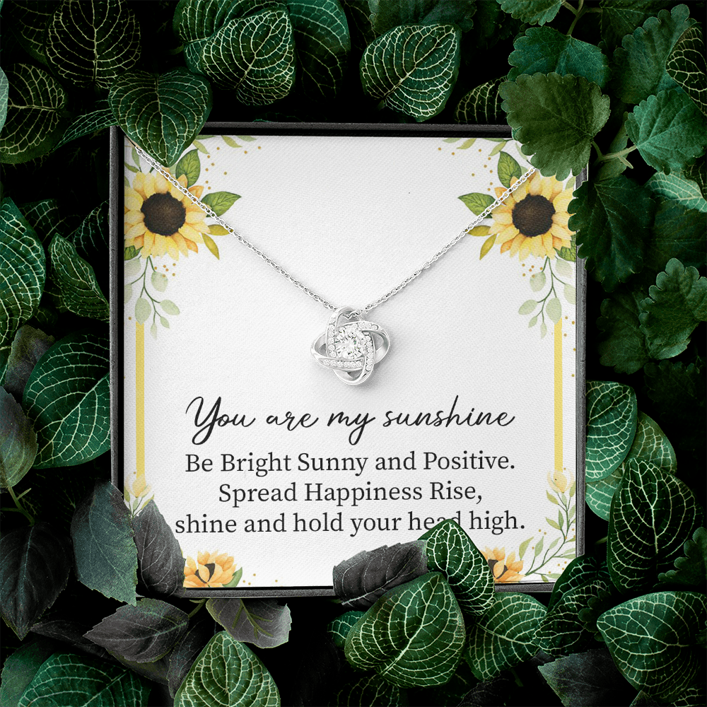 Sunshine Necklace Gift with Positive Message Card