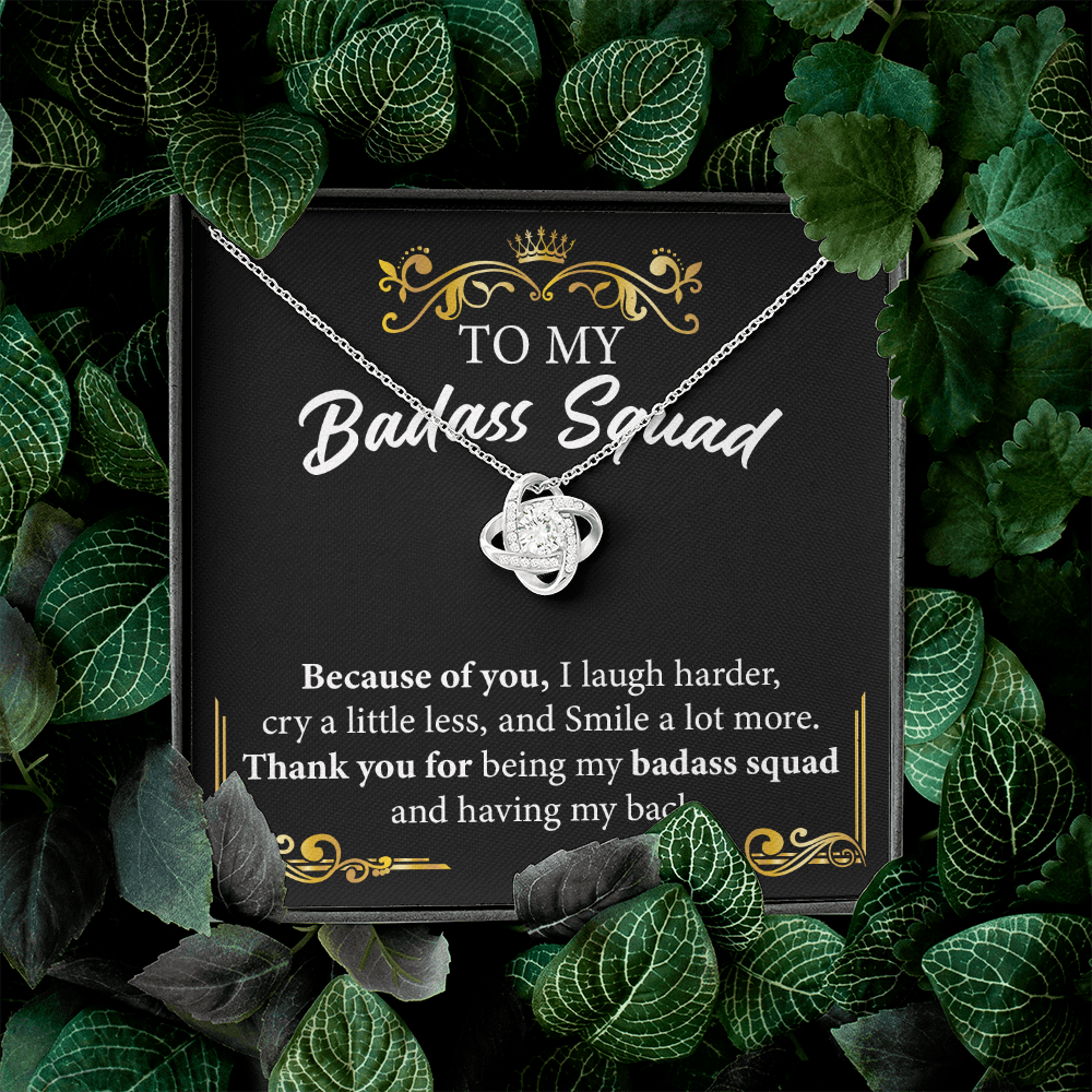 Badass Squad Necklace Gift for Best Friends