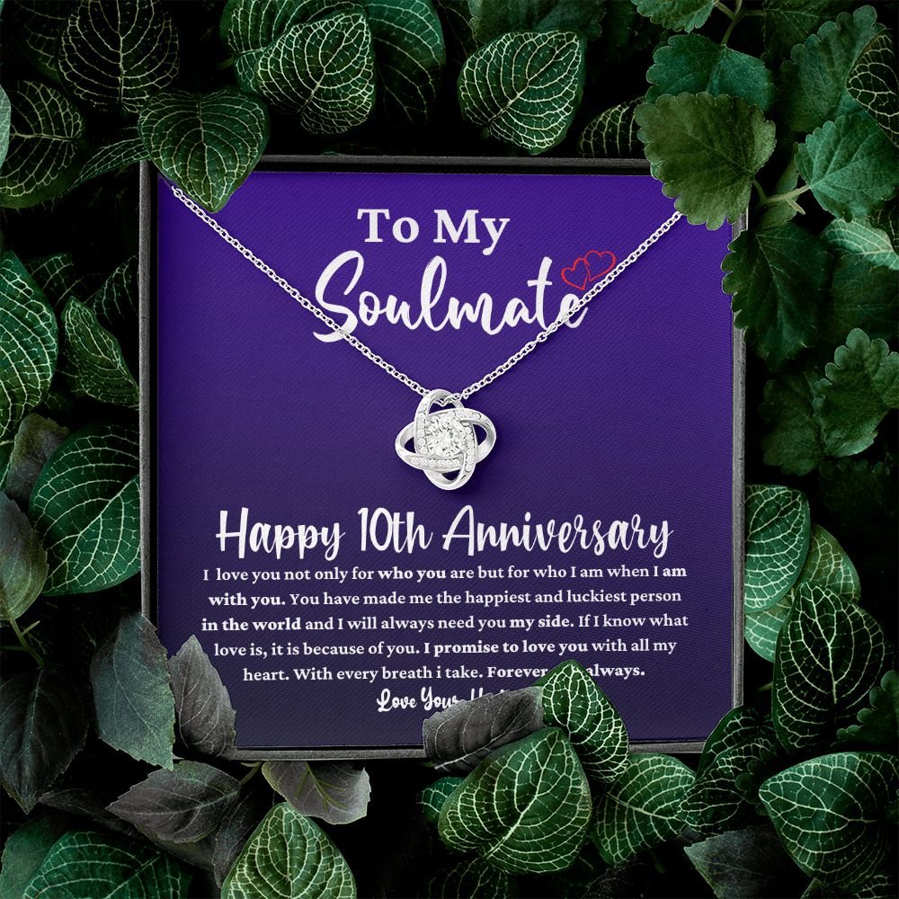 10th Anniversary Necklace for Soulmate