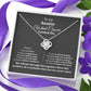 Auntie Cancer Support Necklace with Gift Note