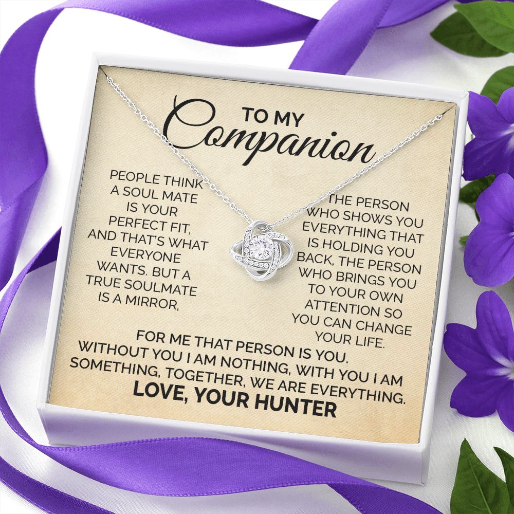 Necklace Gift For Companion from Hunter With Message Card