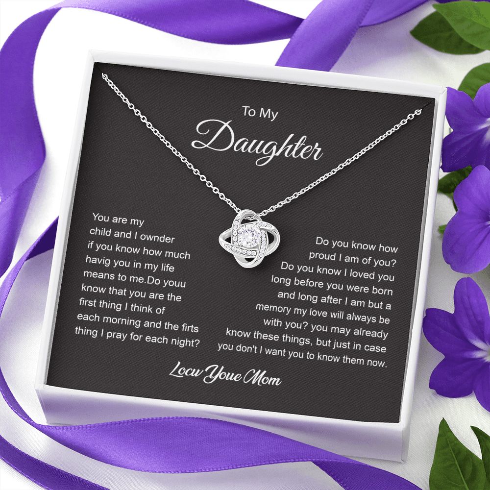 Heartfelt Message Necklace for Daughter from Mom