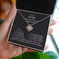 Auntie Cancer Support Necklace with Gift Note