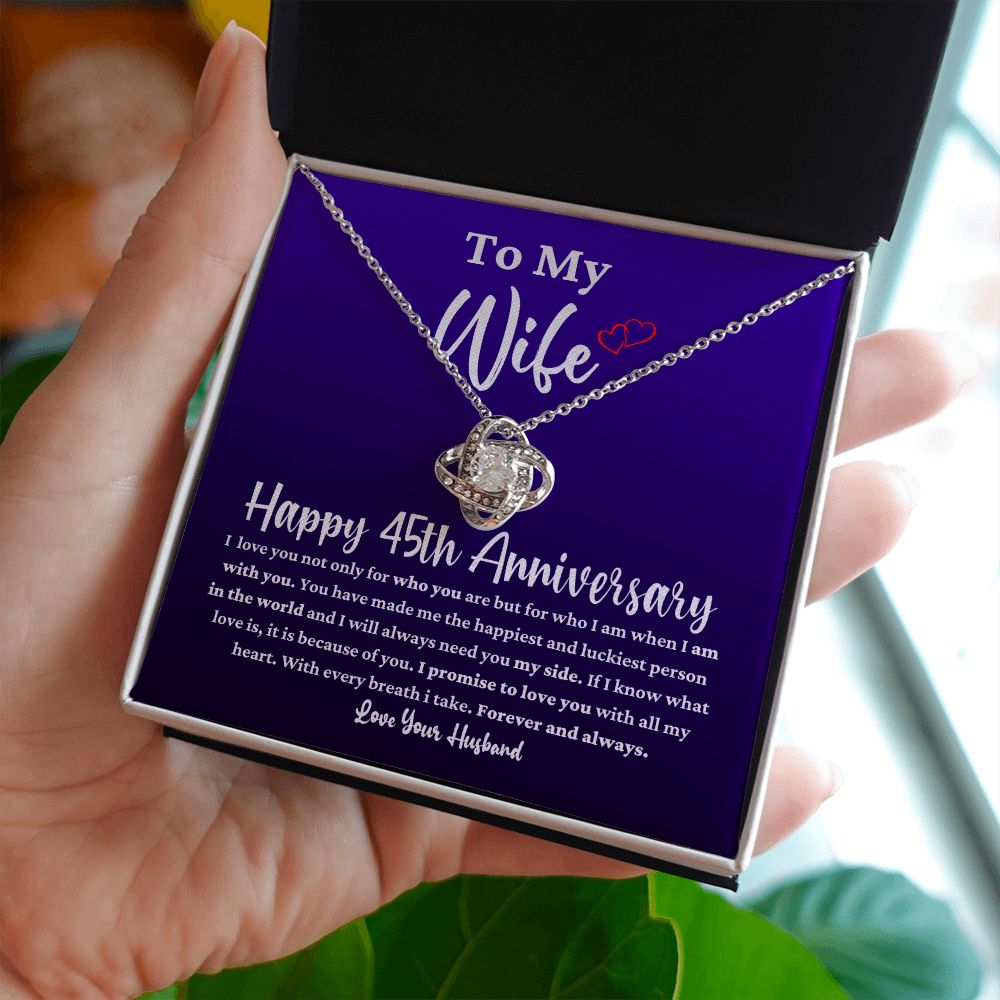 45th Anniversary Necklace Gift for Wife