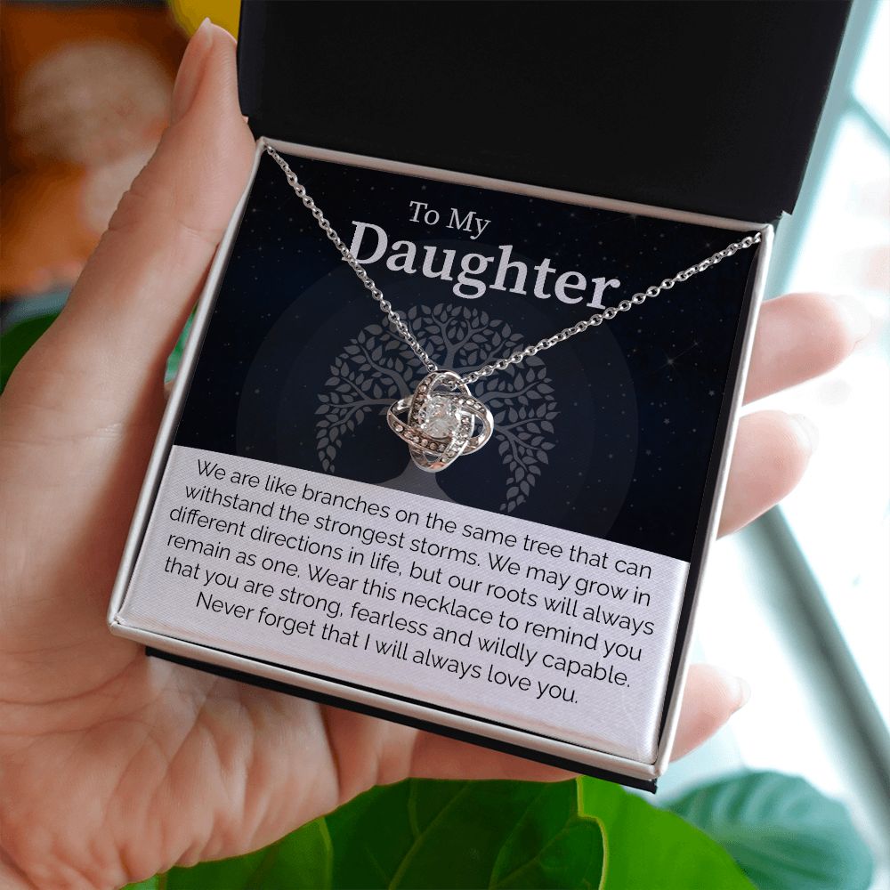 To My Daughter We are Like Branches on The Same Tree, Gifts For Daughter Birthday Valentine's Day From Mom or Dad