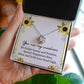 Sunshine Necklace Gift with Positive Message Card