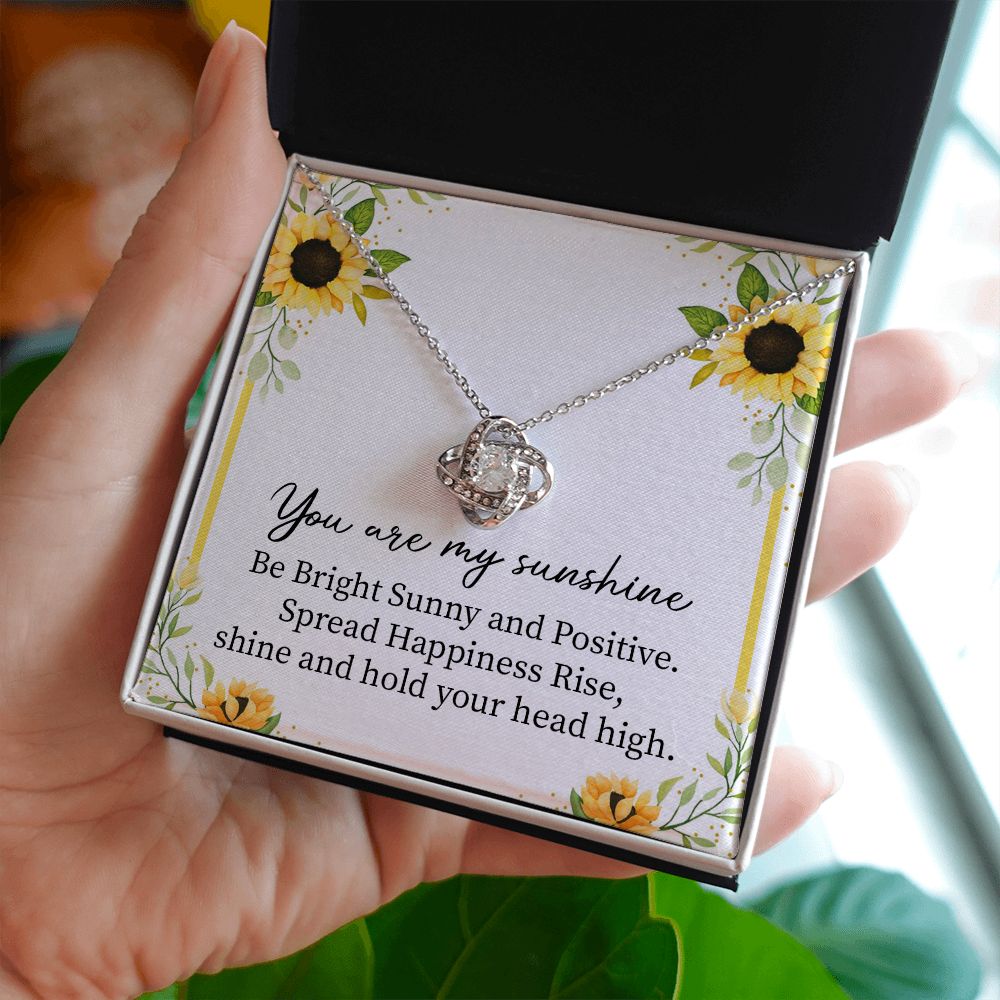 Sunshine Necklace Gift with Positive Message Card