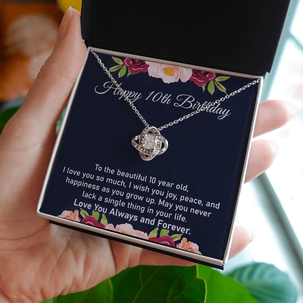10th Birthday Gift Necklace for Little Girl