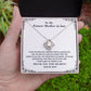 Future Mother-in-Law Necklace Gift from Bride with Heartfelt Message Card