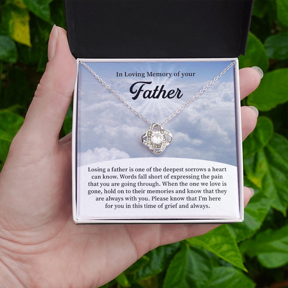 In Loving Memory  Of Your Father I'm Here For You In This Time Of Grief And Always