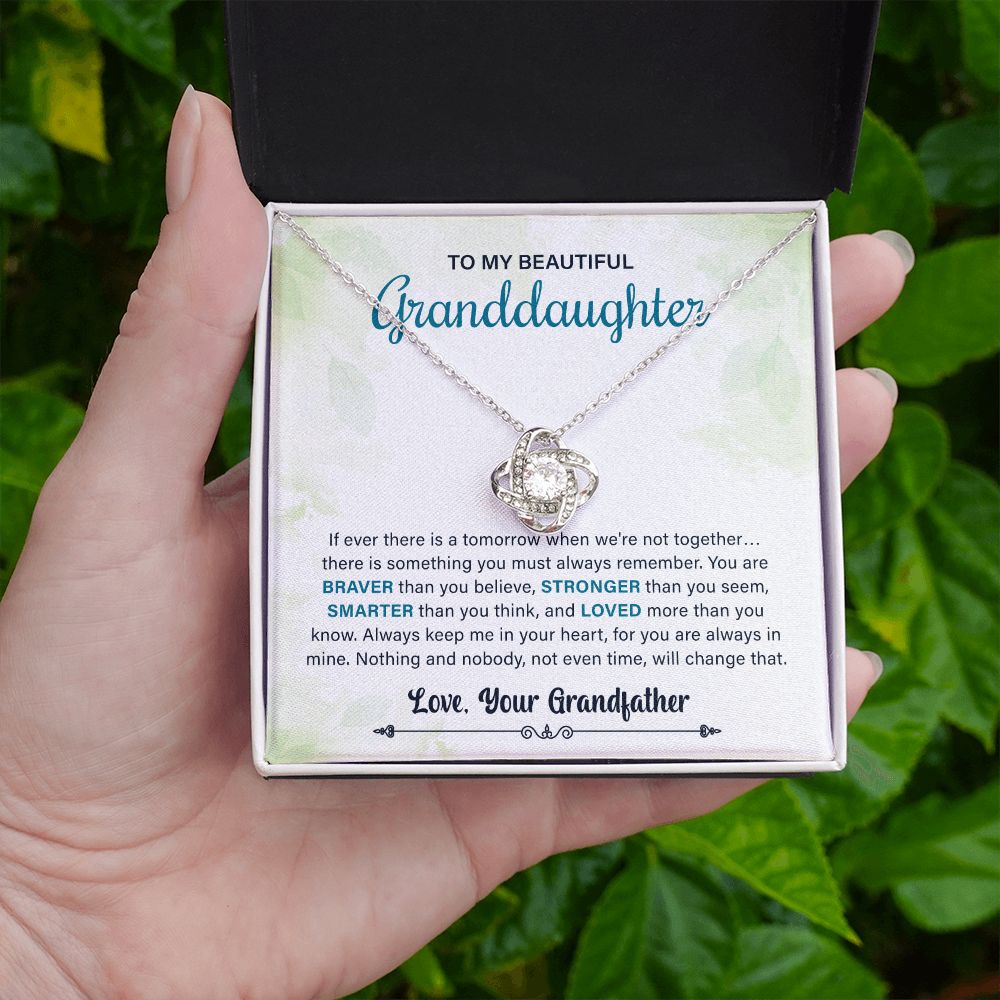 To My Beautiful Granddaughter Always Keep Me In Your Heart