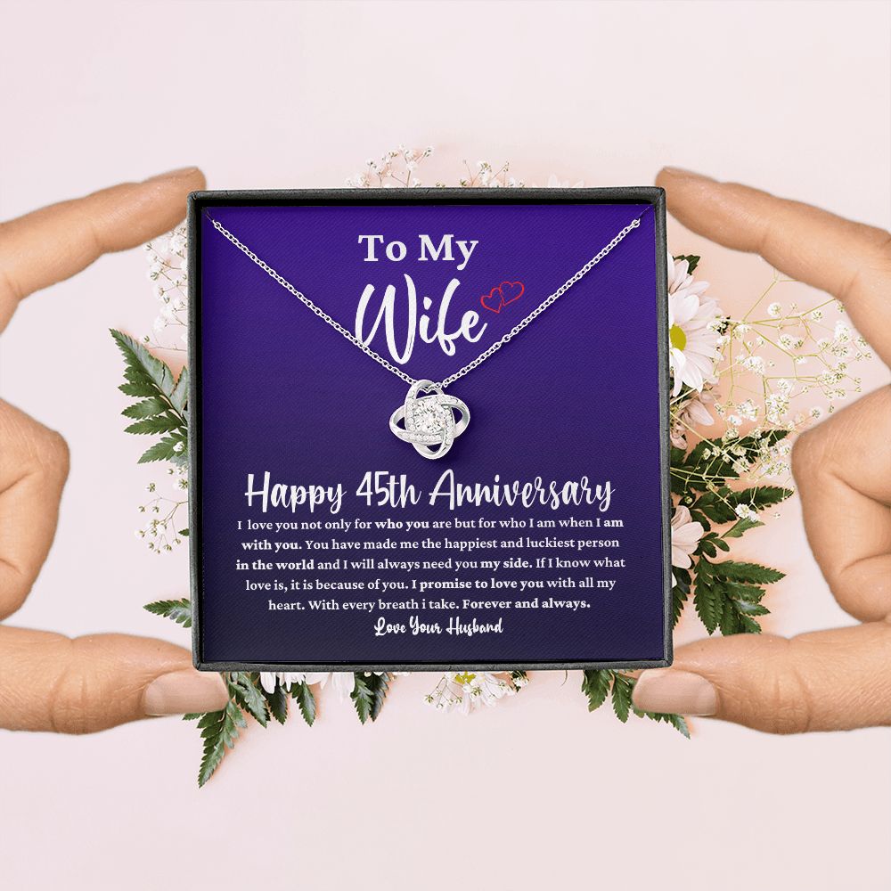 45th Anniversary Necklace Gift for Wife
