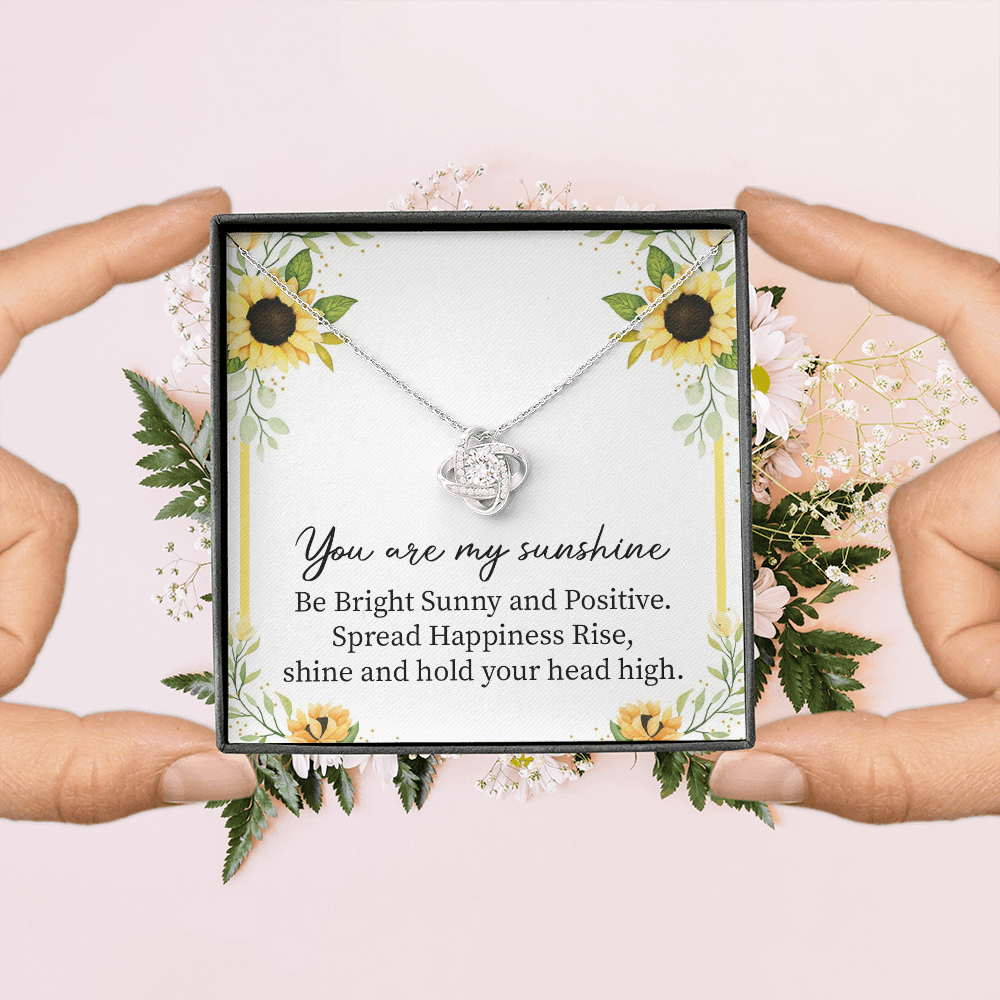 Sunshine Necklace Gift with Positive Message Card