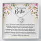 To My Amazing Bestie Necklace Gift with Note