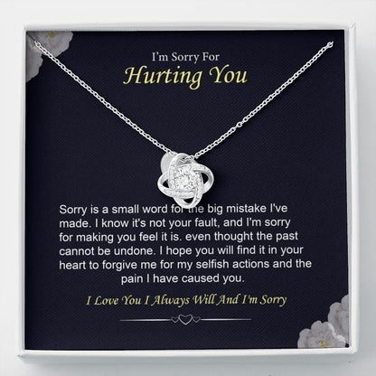 I'm Sorry Necklace Gift for Her Forgiveness With Message Card