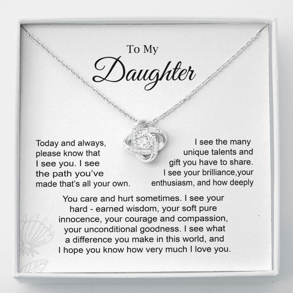 Daughter Necklace Gift from Mom